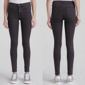 Rag & Bone‎ High Rise Nina Skinny Jeans in No Fade Black